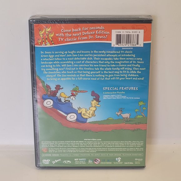 Dr Seuss's Deluxe Edition Green Egg's and Ham & Other Stories DVD - NEW - Sealed - Picture 2 of 3